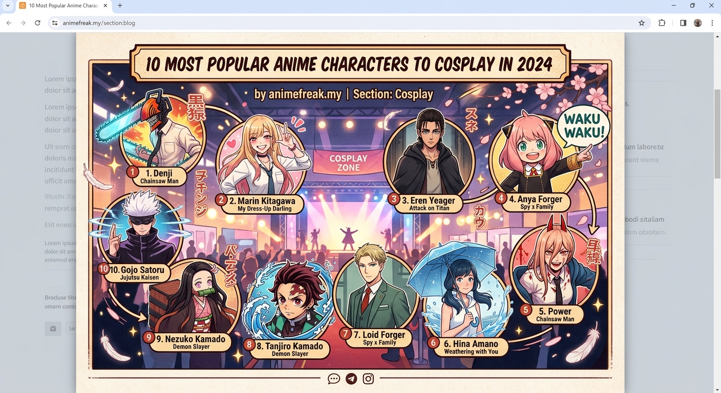 10 Most Popular Anime Characters to Cosplay in 2026 — image 1