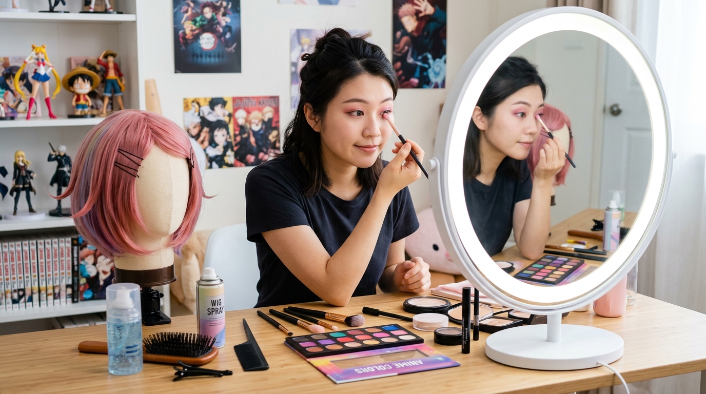 Beginner's Guide to Anime Cosplay Makeup and Wig Styling