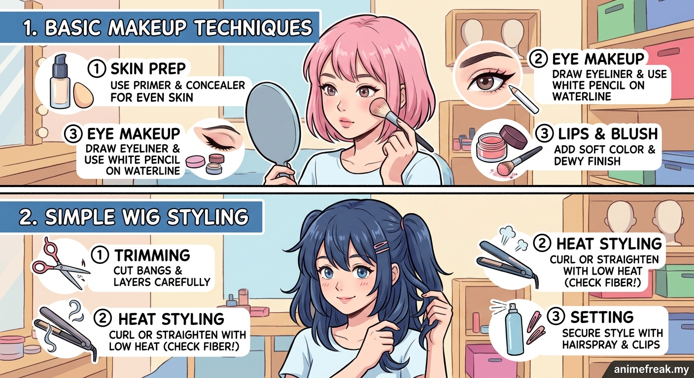 Beginner's Guide to Anime Cosplay Makeup and Wig Styling — image 1