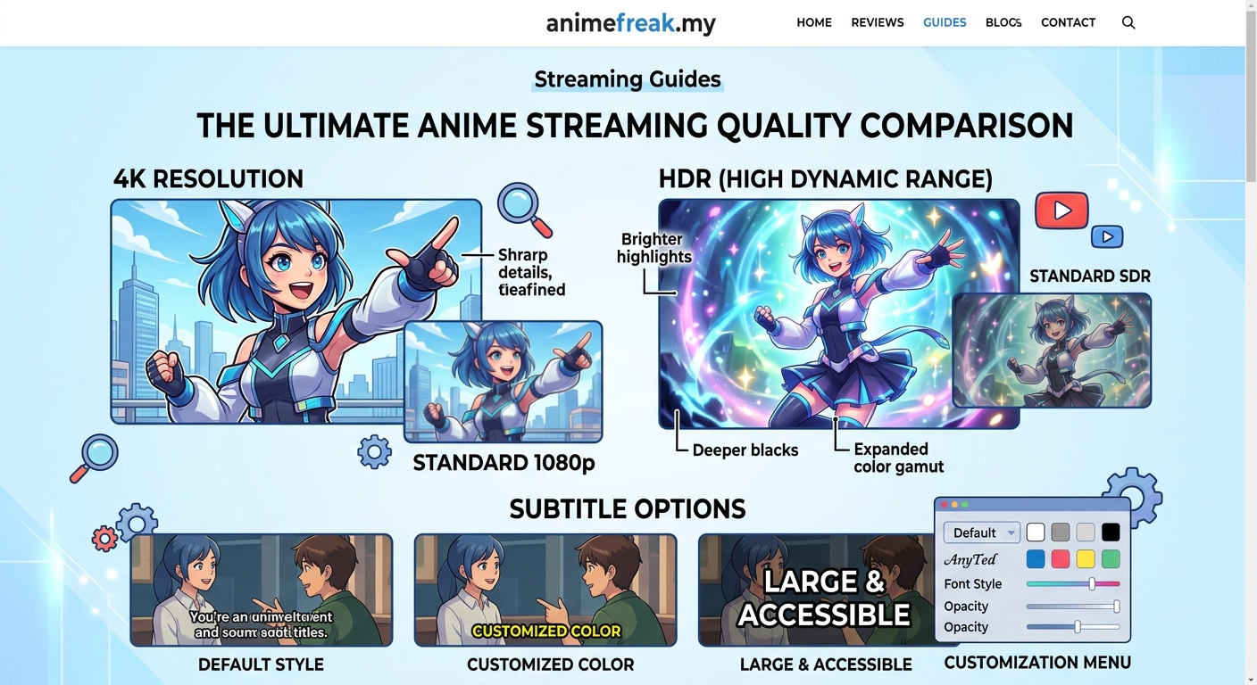 The Ultimate Anime Streaming Quality Comparison: 4K, HDR, and Subtitle Options Tested — image 1