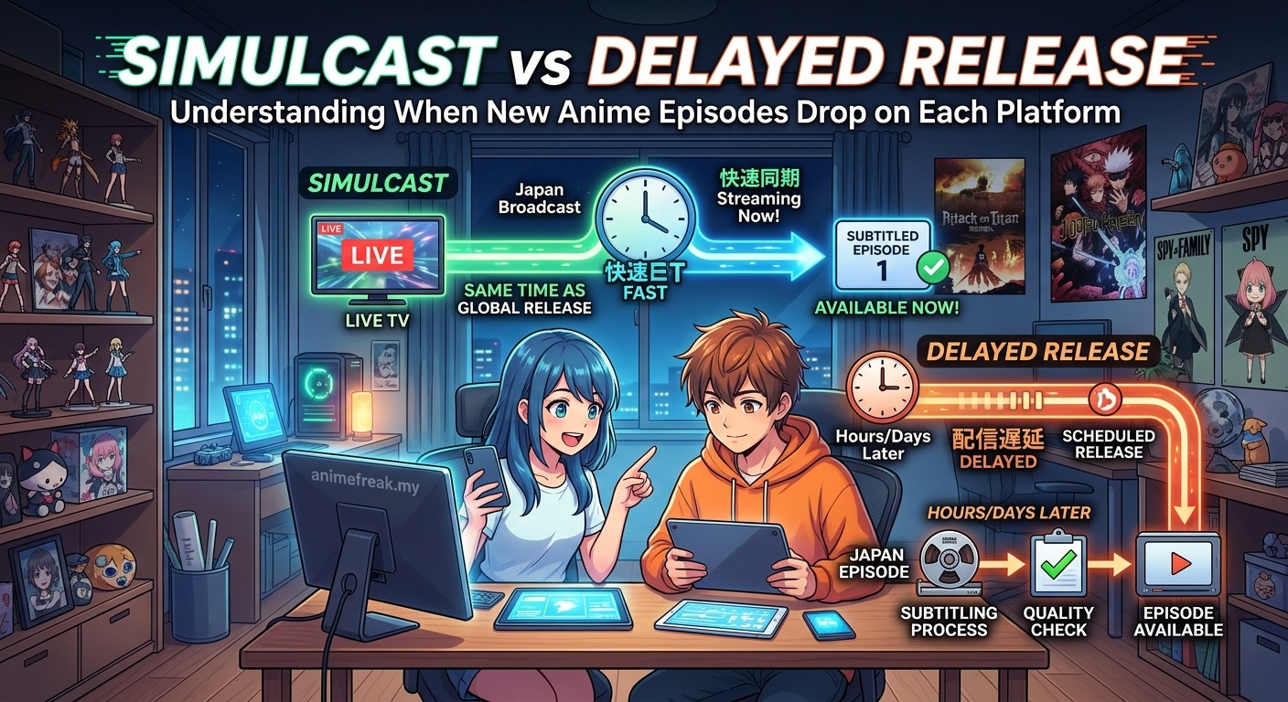 Simulcast vs Delayed Release: Understanding When New Anime Episodes Drop on Each Platform — image 1