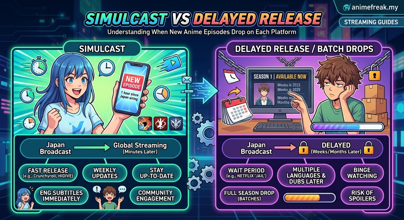 Simulcast vs Delayed Release: Understanding When New Anime Episodes Drop on Each Platform — image 2