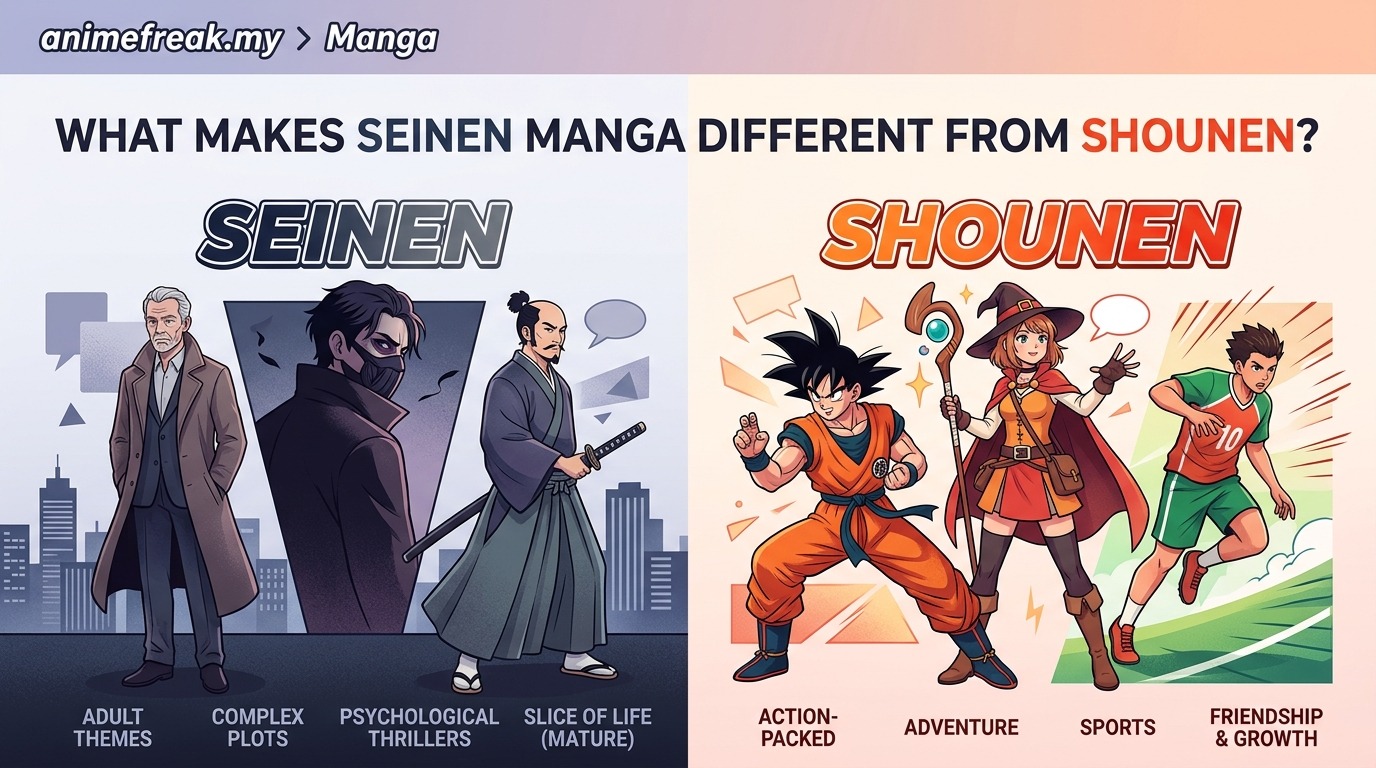 What Makes Seinen Manga Different From Shounen? — image 1